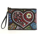 DIY Heart Special Shaped Diamond Painting Women Wristlet Bag Zipper Wallet