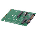 2 in 1 Combine Mini PCI-E M.2 NGFF & mSATA SSD To SATA 3.0 III Adapter