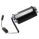 8 LED Strobe Dash/ Deck/ Windscreen Light Bar Beacon, blue and Red