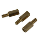50 Pcs Brass Screw Thread PCB Stand-off Spacer M3 Male x M3 Female 6mm