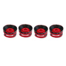 4 Piece Red Speed Control Knobs Volumes Tones - Electric Guitar Parts