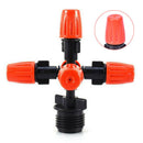 Garden Sprinkler Irrigation Mist Fog 5-head Nozzle Spray 1/2 " Mounting Adap 3C