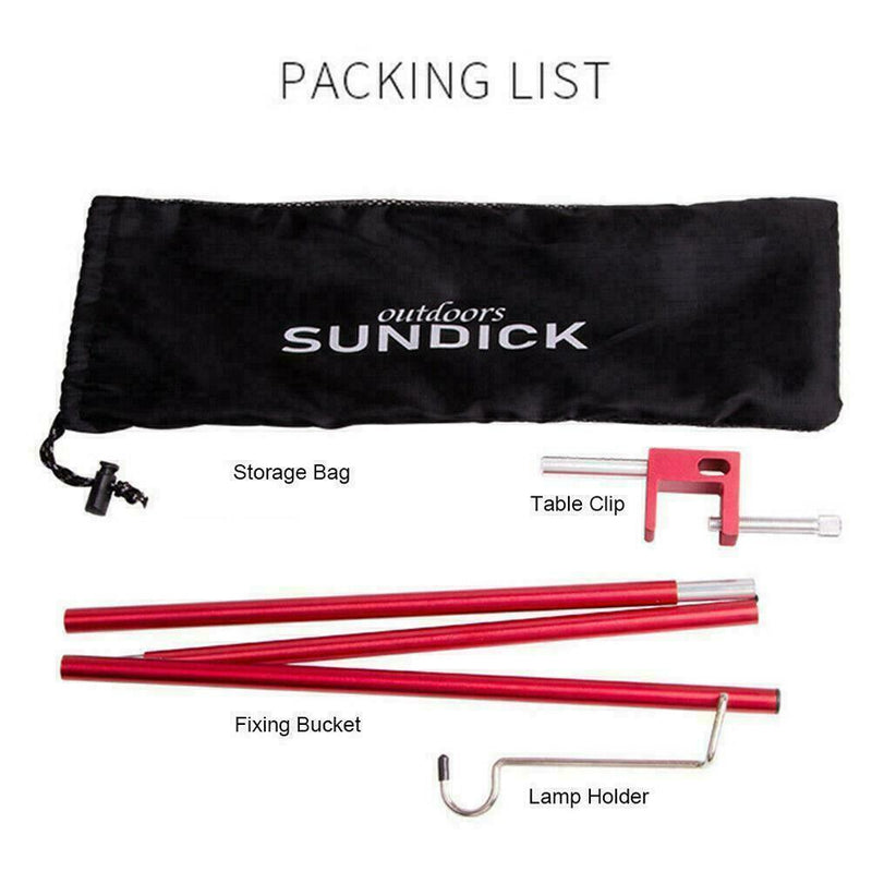 Detachable Camping Lantern Stand Outdoor Portable Garden Lamp BBQ Holder C2P0