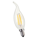 LED Filament Candle Light Bulb For Chandelier Ceiling Light B-Warm White 4W
