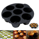 2 pcs Air Fryer Accessory Muffin Cake Cup Dish Baking Pan Reusable Silicone