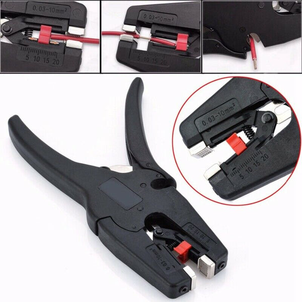 Adjustable Electric Cable Wire Crimper Stripper Stripping Pliers 0.03-10Mm  U3V4