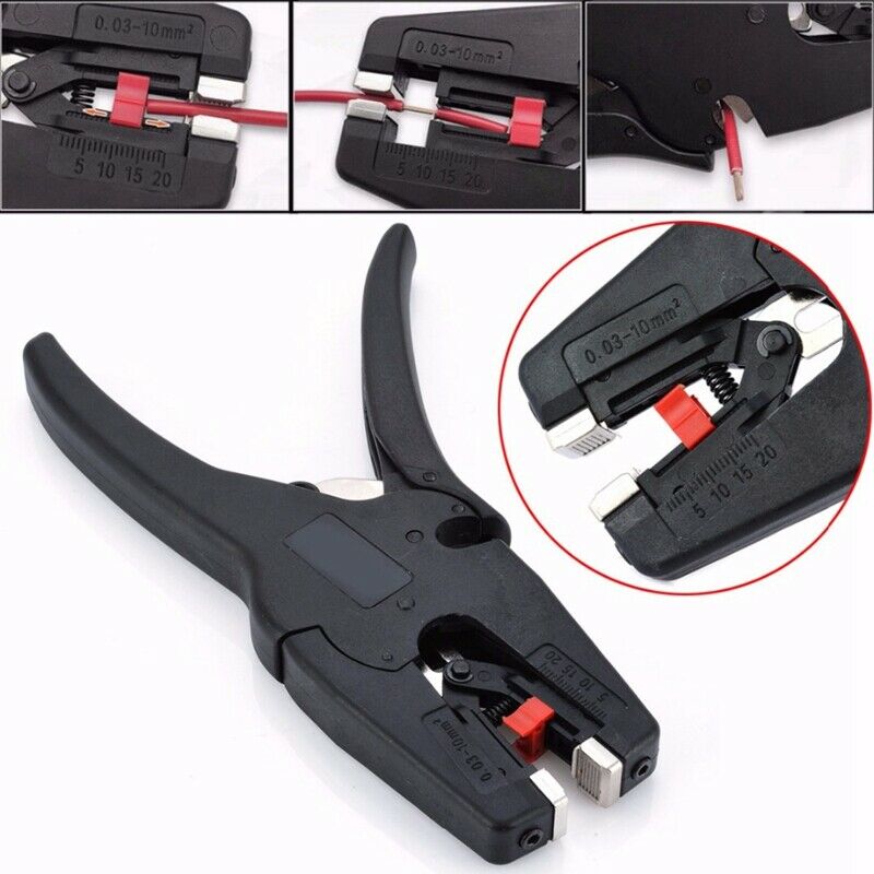 Adjustable Electric Cable Wire Crimper Stripper Stripping Pliers 0.03-10Mm  U3V4
