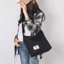 Canvas Crossbody Shoulder Bags Women Totes Casual Messenger Handbags (Black