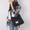 Canvas Crossbody Shoulder Bags Women Totes Casual Messenger Handbags (Black
