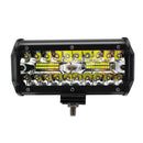 7 inch 3 Row 120W Off Road LED Work Light Bar Waterproof Spot Driving Lamp