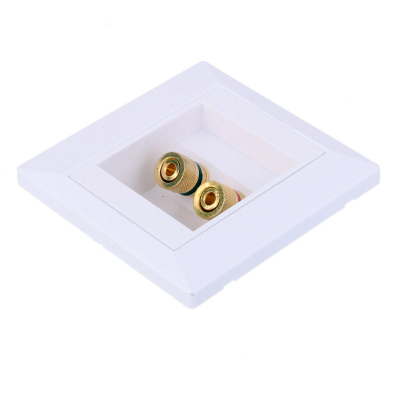 2 Sockets (female) Loudspeaker Socket Wall Mounting Box Loudspeaker Connection