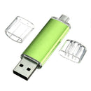 16GB USB Memory Stick OTG mini USB Flash Drive Mobile PC green
