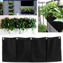 4 Pockets Vertical Garden Wall Planter Hanging Planting Flowers Bag FOR HerbsOZ