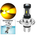 H4/BA20D/P15D 36W Motorcycle Headlight Bulb 3000LM Headlamp H4 Yellow