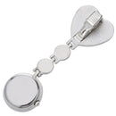 Yellow Heart Shape Quartz Movement Nurse Brooch Fob Tunic Pocket Watch