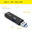 Micro SD USB TF OTG to USB 2.0 Adapter Card Reader For Android Phone Tablet FAS