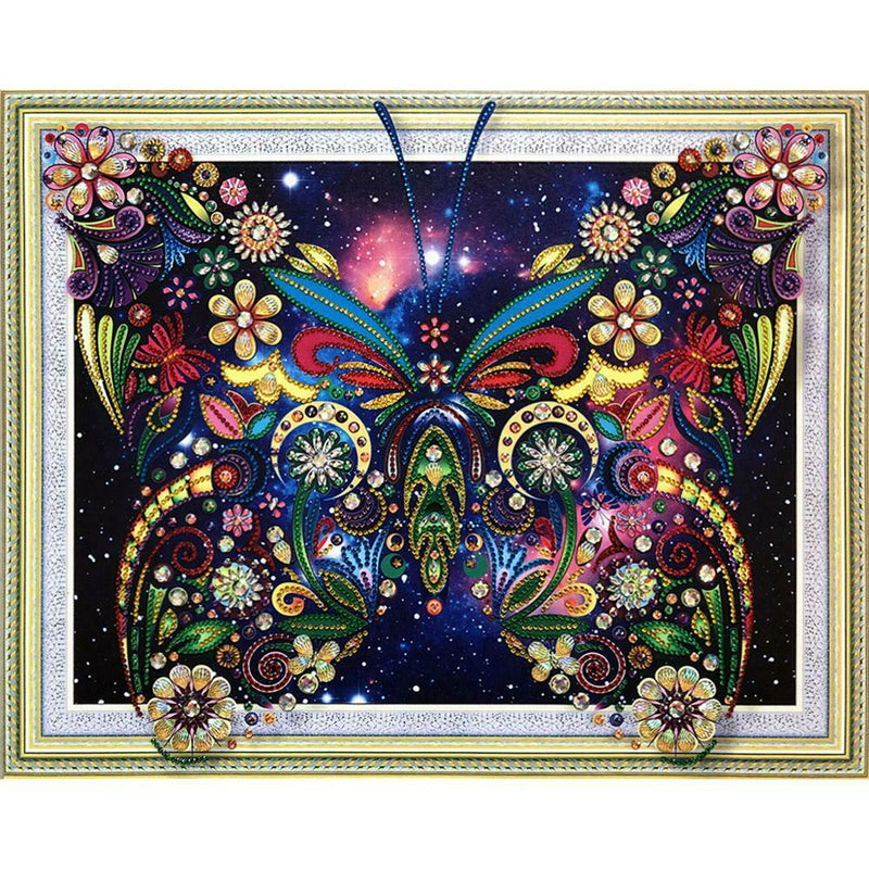 5D DIY Special-shaped Diamond Painting Butterfly Cross Stitch Embroidery