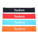 Latex Resistance Band Set for Yoga Workout Black Red Blue Orange 600mm