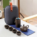 Portable Ceramic Kung Fu Tea Set for Household Travel Cup Set
