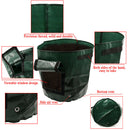 6x Garden Vegetables Potato Grow Bags with Flap Side Window for Carrot Onion
