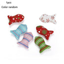 1pcs Cat Toys Christmas Mouse Catnip Pets Kitten Teaser Interactive gift Su G8Y5