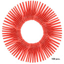 100Pcs Red Plastic Blades Kit Fit For Grass Trimmer Strimmer Lawnmower Parts