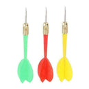 3Pcs/Set Steel Needle Tip Darts Brass Barrel with Plastic Wing Flight Fligh W3G9