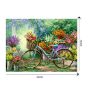 Garden Bike DIY Diamond Painting Cross Stitch Kit Mosaic Picture Home Decor