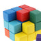 Soma Cube Wooden  Puzzle Box Stacking Blocks Games with 7 Colorful Bricks, 3x3