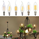 LED Filament Candle Light Bulb For Chandelier Ceiling Light A-Warm White 2W