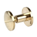 10x Arc Solid Brass Button Stud Screw Nail Screw back Leather Rivet Belt 6m