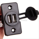 12V Dual USB Car Motorcycle Cigarette Lighter Power Socket Adapter Plug Outlet