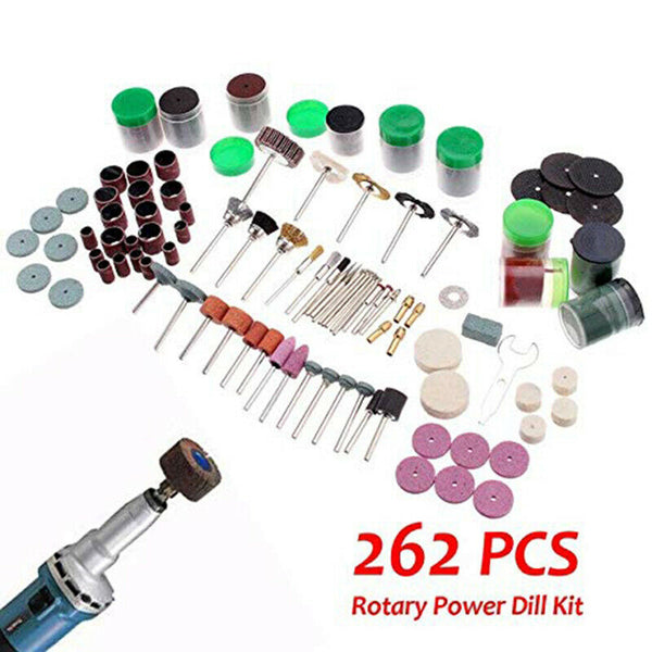 262Pcs Accessories Rotary Tool Accessory Set for Cutting Grinding Wheel San