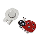 Portable Mini Alloy Golf Ball Marker with Magnetic Golf Hat Clip Ladybird