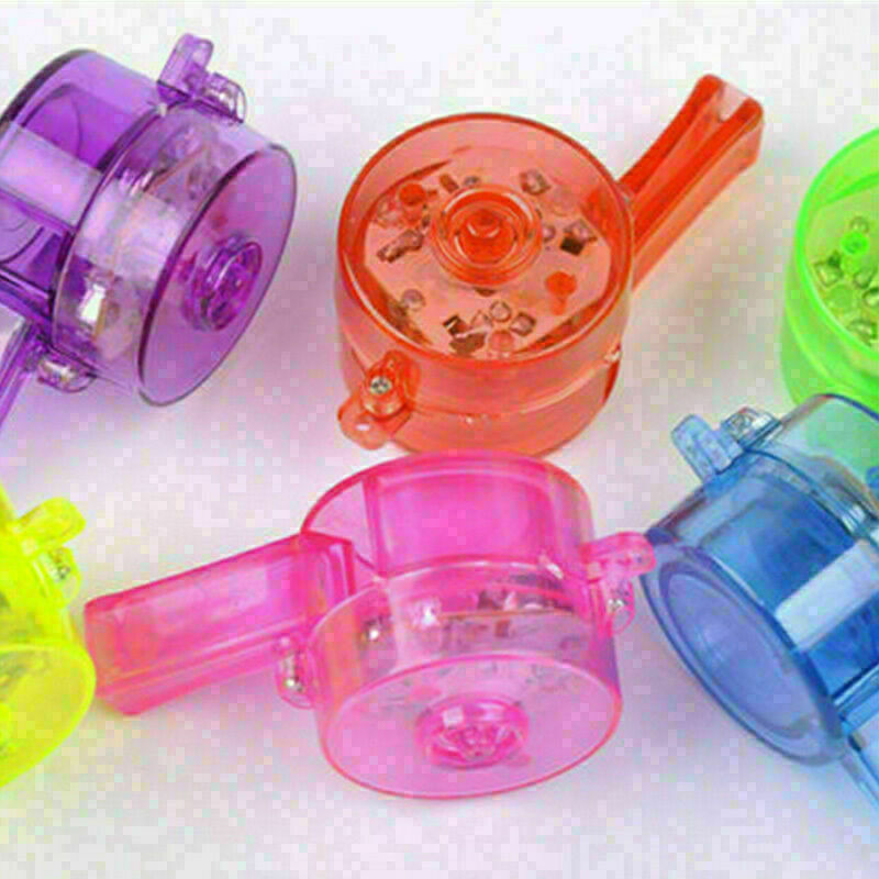Flashing Whistle  Colour Lanyard LED Light Up Fun In the Dark Party Rave H1 D1Q7