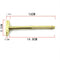 Compact Brass Hammer Repair Tool with Screwdriver for Goldsmith Silversmith