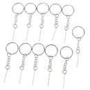 10Pcs Key Chain Keyrings Split Rings With Screw Pin Arrow 25mm Jewelry DIY  OZ