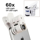 Magnifier Loupe LED Lighted Portable Clip Cell Phone Universal Microscope Camera