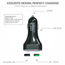 Digital LCD Display Dual USB Car Charger 3.0A Fast Charging Power Adapter A