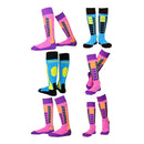 Kids Winter Thermal Long Ski Snowboarding Hiking Sports Socks EU 27-30 Blue