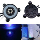 6 LED Submersible Bubble Light Air Stone For Aquarium Curtain Fish Pump Tan Q0D0