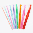 Portable Ergonomic Needles Extra Long Soft Grip Handles Crochet Hooks Set