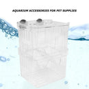 Acrylic Fish Tank Breeding Box Aquarium Double Guppies Hatching Incubator  A