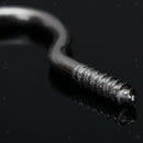 200x Mini Screw Eye, 6mm Diameter Eye Screws 50PCS Metal Eye Hook Eye Shape
