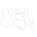 Transparent Purse Leather Craft Acrylic Wallet Bag Pattern Stencil Template