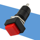 5 Pcs Black Momentary OFF-(ON) Square Push Button Switch SPST 12v Car D TPY