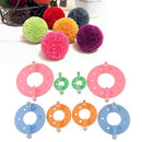 Pompom Pom Pom Maker Fluff Ball Weaver Knitting Needle DIY Tool Kit Bobble Craft