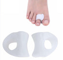 2Pcs Silicone Gel Toe Finger Separator Feet Care Braces Supports Tools