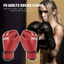 Adults Boxing Gloves PU Leather MMA Muay Thai Sanda Gloves Sports Equipment