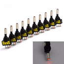 10X 20A 12V Car Auto Red LED Light Toggle Rocker Switch 3Pin SPST ON/OFF  UXC